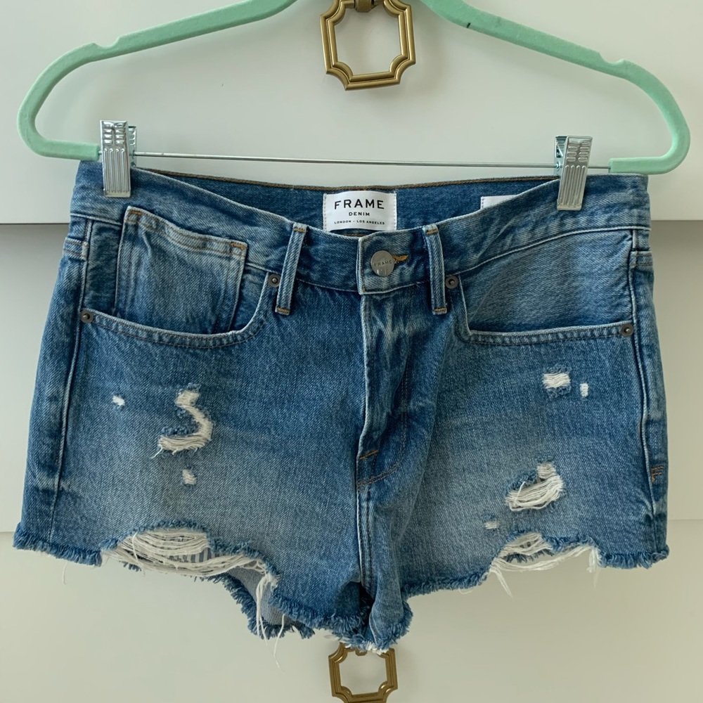 Frame jean shorts